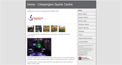 Desktop Screenshot of chessingtonsportscentre.co.uk