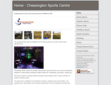 Tablet Screenshot of chessingtonsportscentre.co.uk